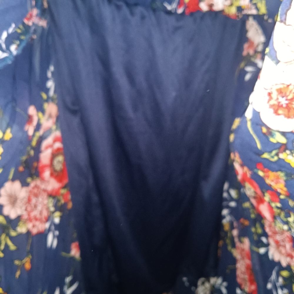 EUC Indigo Rose Floral Maxi Dress PM - Picture 10 of 12